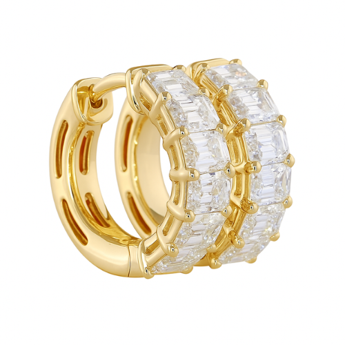 Elegant Huggies Earrings Collection - Luxury Diamond Styles