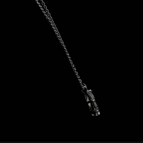 ROUNELLE Antique Marquise Solitaire Pendant | 2.07 cts | 14K White Gold